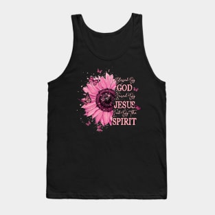 Blessed ny God Loved by Jesus Led by the spirit Style with Christian God Tank Top